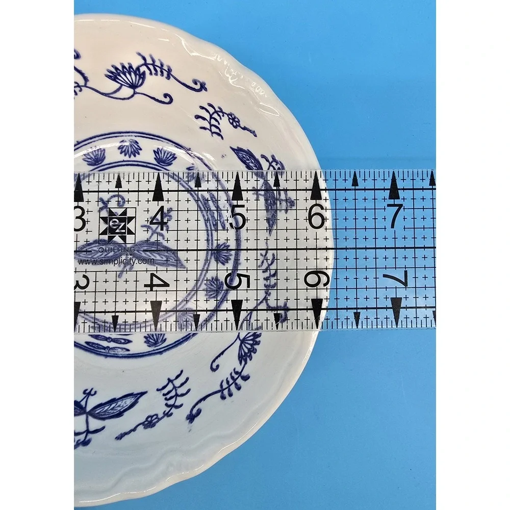 Vtg Set of 4 Unbranded 'Blue Onion' Dessert Bowls‎ 6.25
